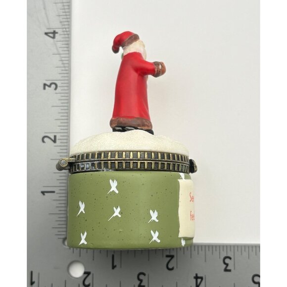 Vintage Hallmark Santa Claus Christmas Trinket Box See The Wonder Feel The Magic - Picture 5 of 10